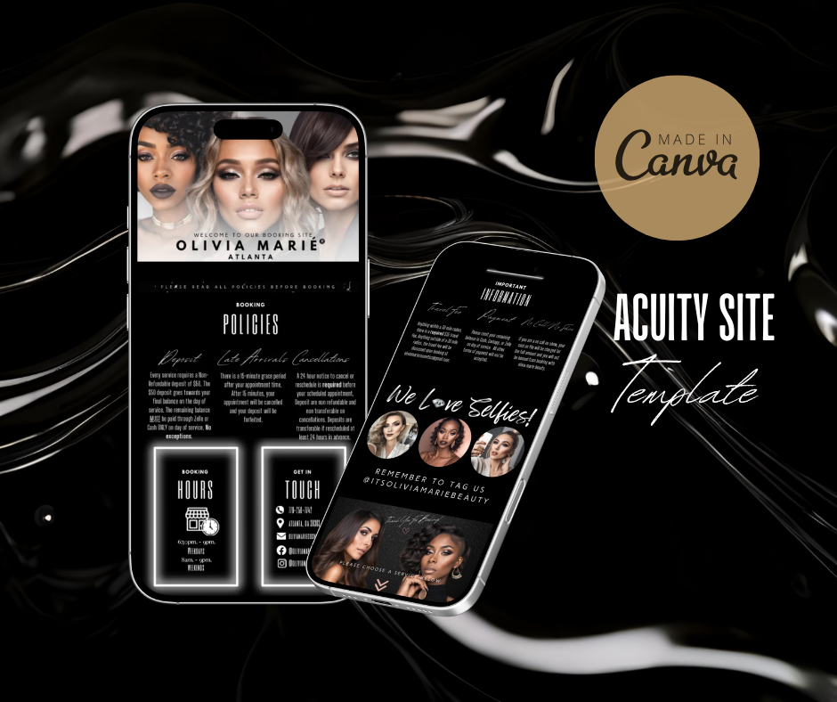 Acuity Scheduling Site Design
