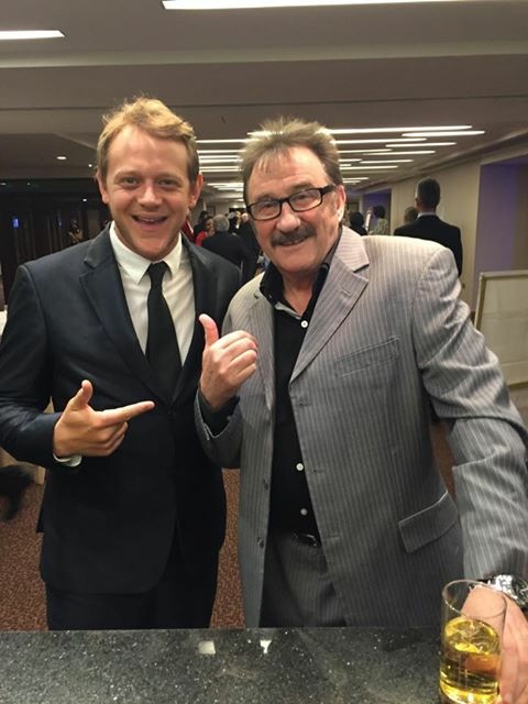 Neal with Barry Chuckle Stringfever.JPG