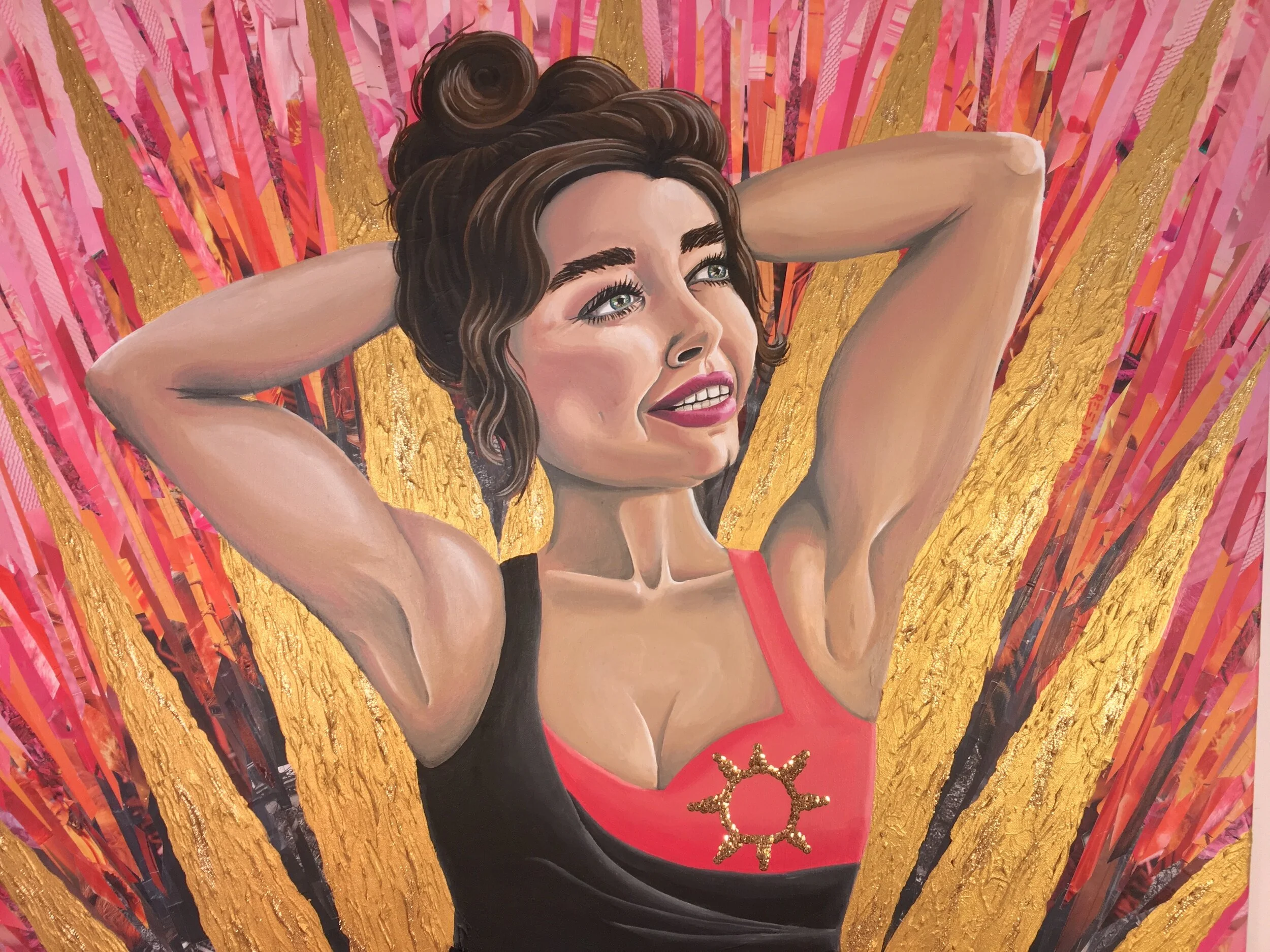 Thumbnail of “Standing Out More”. Mixed Media on Canvas. September 2019.