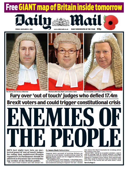 An example of a controversial and much criticised Daily Mail headline.