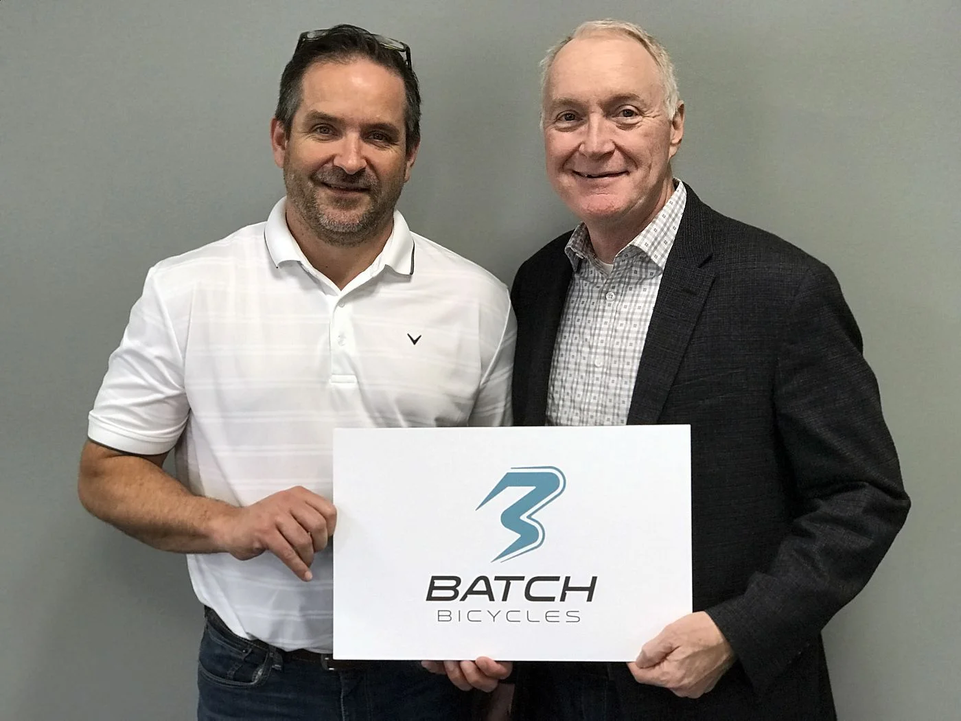 Bruno Maier (left) with Huffy CEO Bill Smith