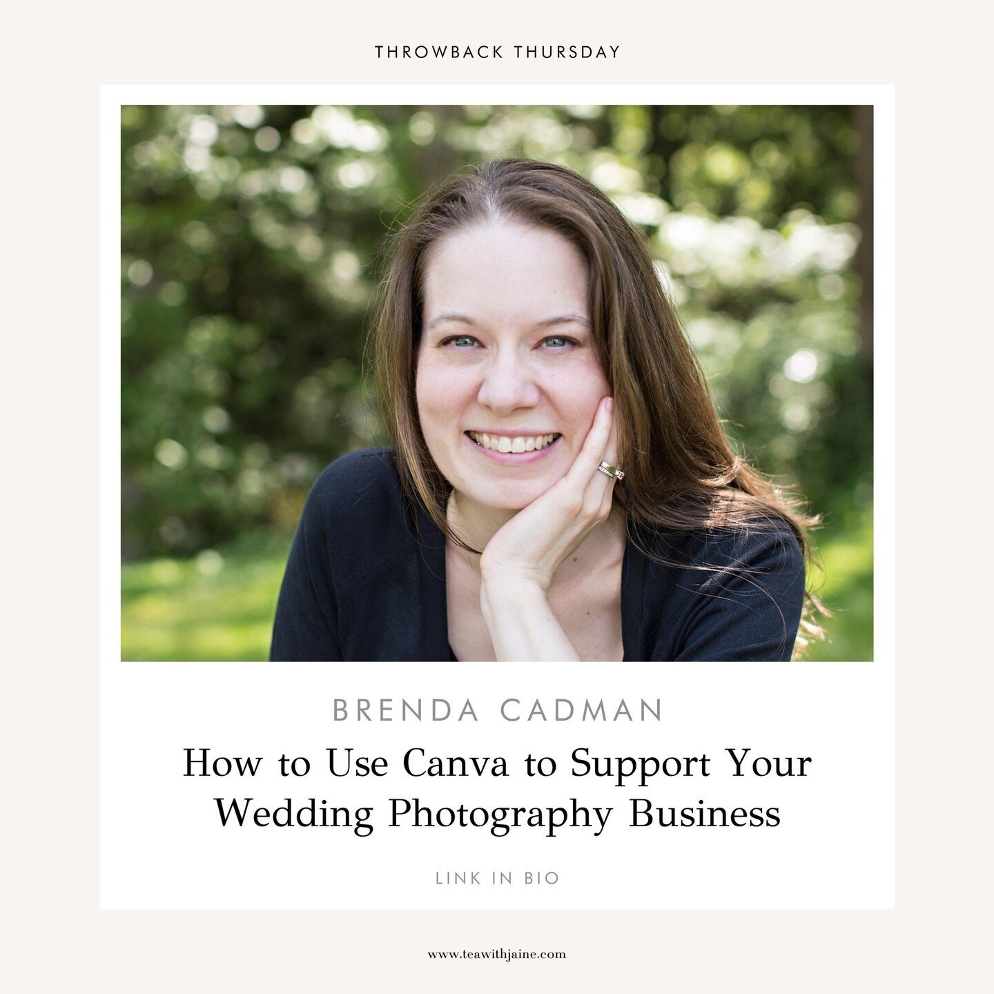 Do you want to learn how to use Canva to support your wedding photography business? 🔗 LINK IN BIO⁠
⁠
Today's #throwbackthursday ⁠is with @brendacadman who is a Canva Verified Expert. Brenda helps us get through the files and make sense of Canva once