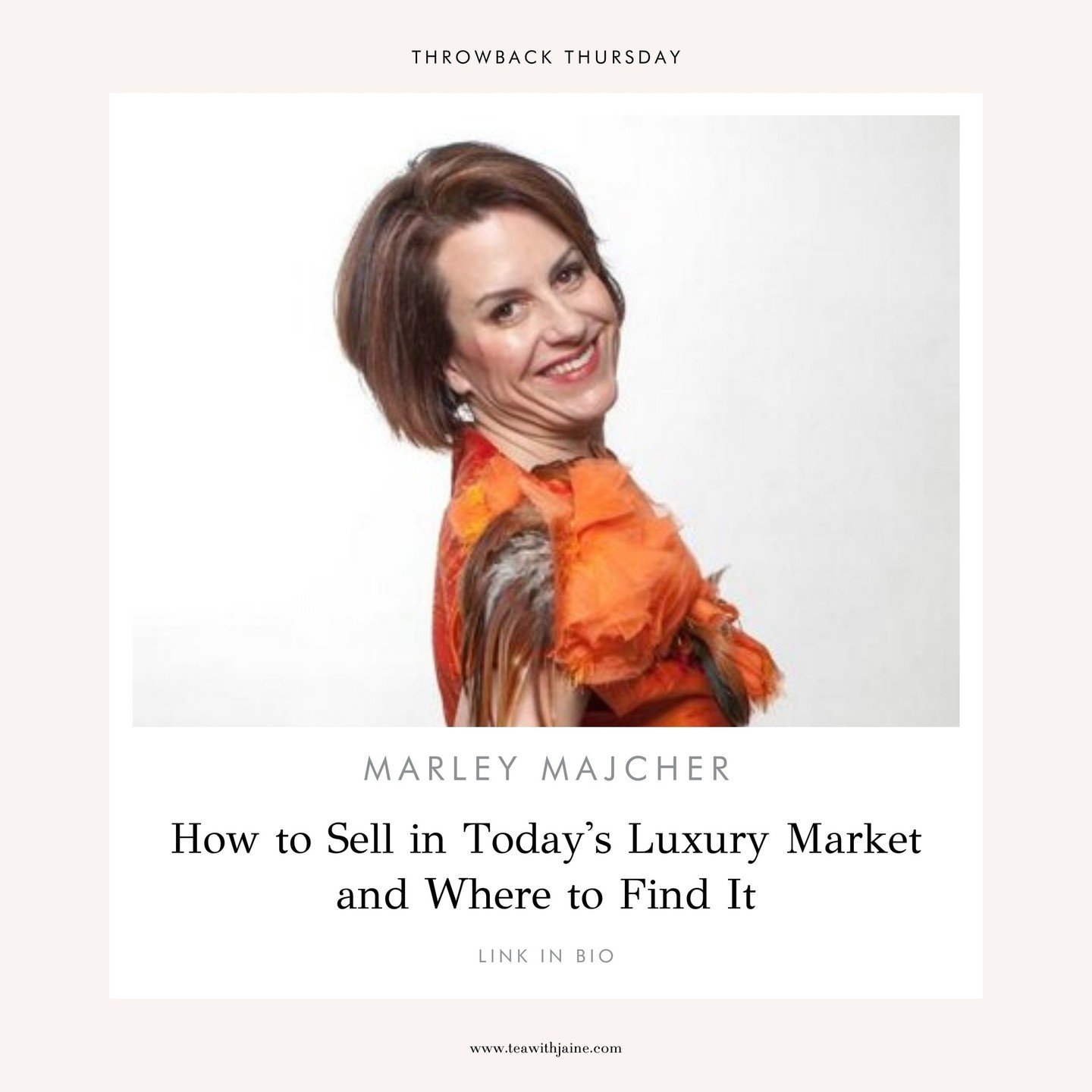 Wondering how to sell in today's luxury market? 🔗 LINK IN BIO⁠
⁠
Today's #throwbackthursday ⁠is with Marley from @thepartygoddess. We chat all about what the luxury market looks like today and how we can get a seat at the table.⁠
⁠
Love the show? PL