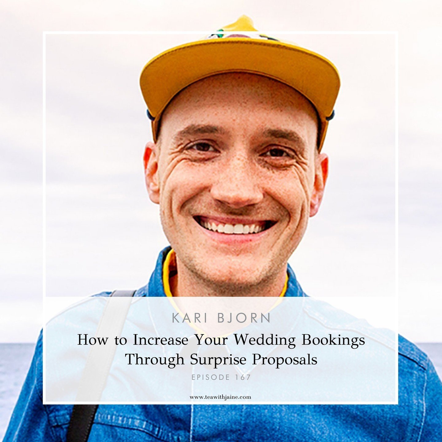 Looking to increase your bookings? Well today's podcast is for YOU! 🔗 LINK IN BIO⁠
⁠
I&rsquo;m so excited to chat with Kari Bjorn about this very topic. @karibjorn_  shares how he photographs surprise proposals to increase his annual income and book