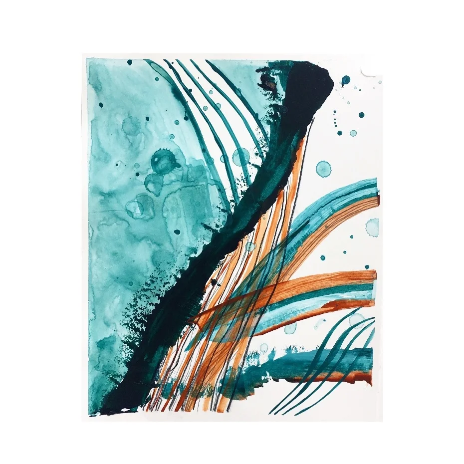 Desert and Sky No. 1 | acrylic, charcoal, and matte medium on bristol paper | 9.5” x 12" | 2018 This piece exists as an original and 5 prints. The prints are 16” x 20”. Inquire for price on either the prints or original.