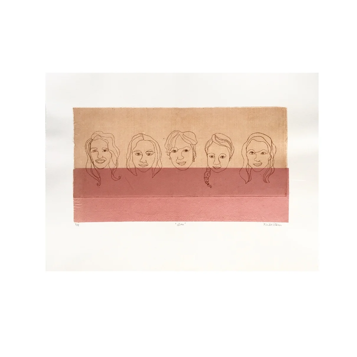 Alike | intaglio | ink and shin collee | 11"x 15" | edition of 5 | 2018