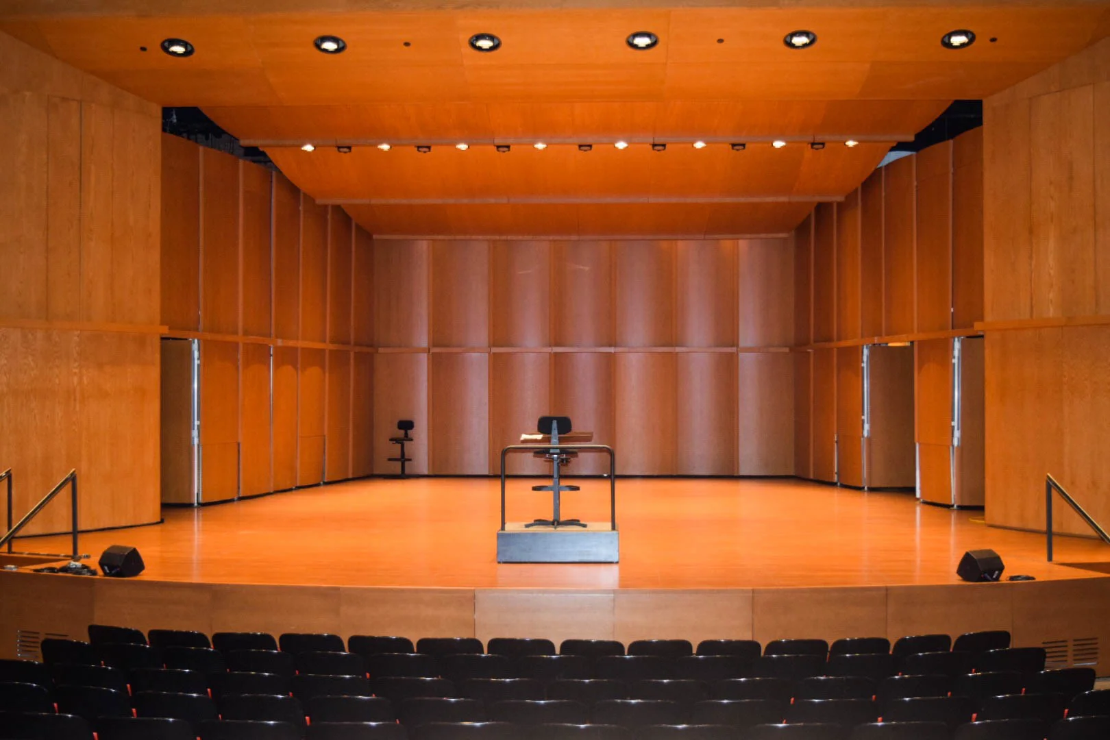 The stage at Garrison Theater.