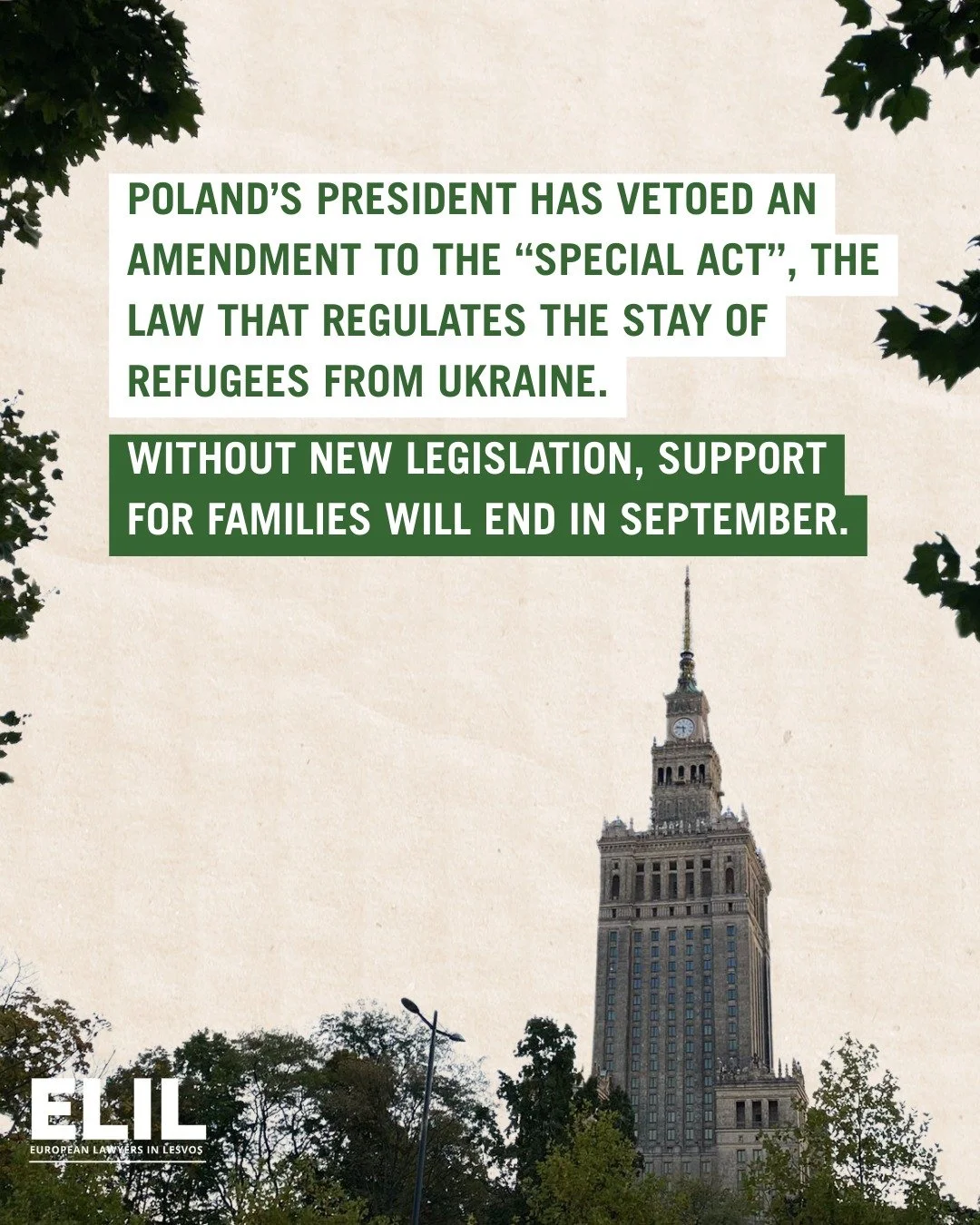 🇵🇱 tekst po polsku poniżej 🇵🇱
Poland’s president has vetoed an amendment to the “special act”, the law that regulates the stay of refugees from Ukraine.
The special act currently guarantees nearly 1 million people the right t