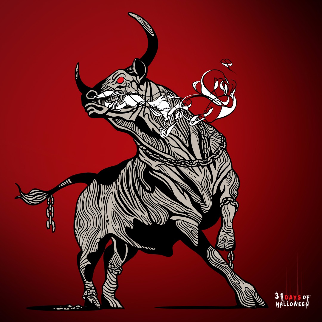 Day 25 - Rolling Calf (Jamaican Folk Figure)