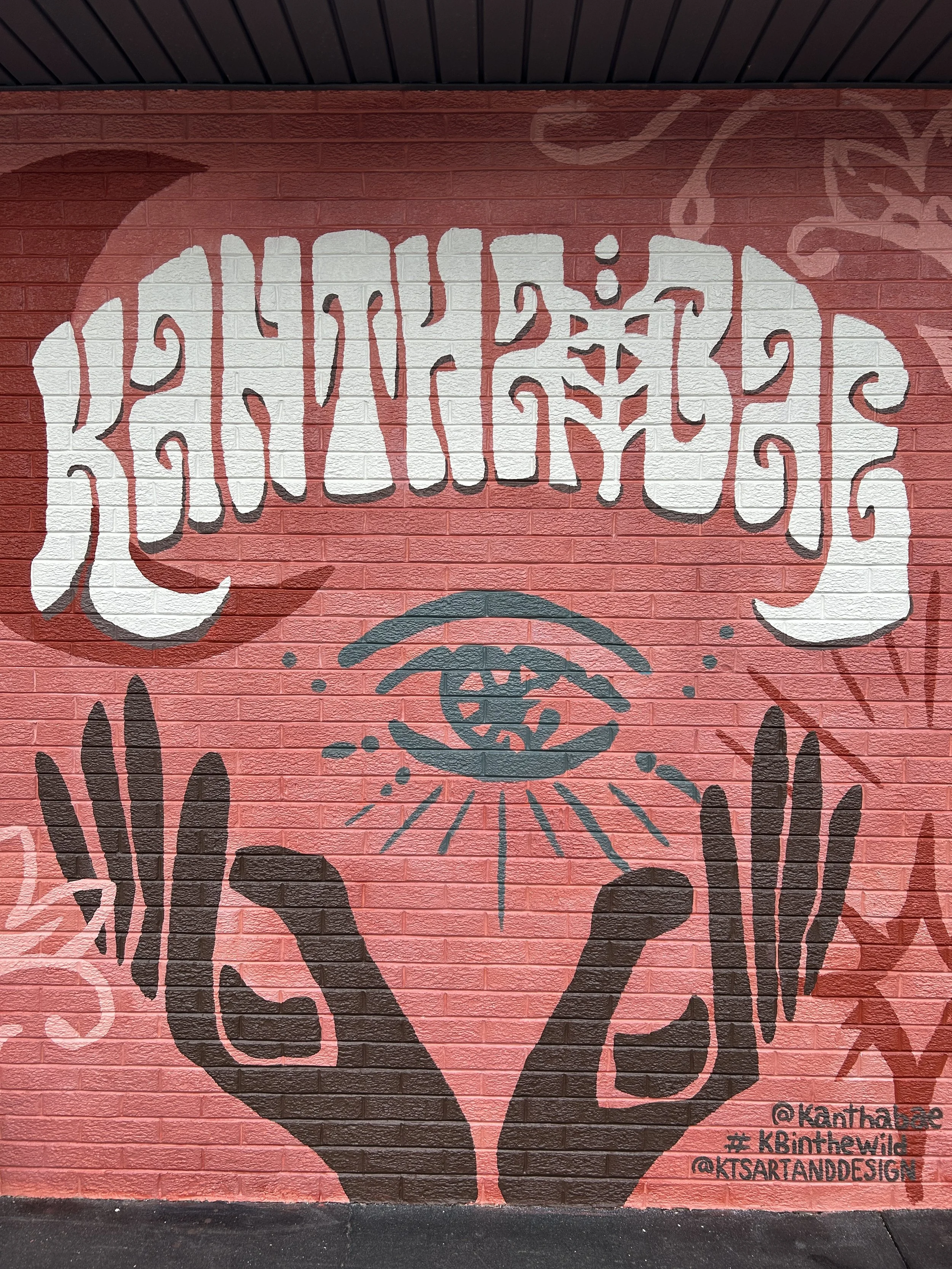 Street art mural for Business, Kantha Bae in Old Hickory Tennessee. Business advertising mural
