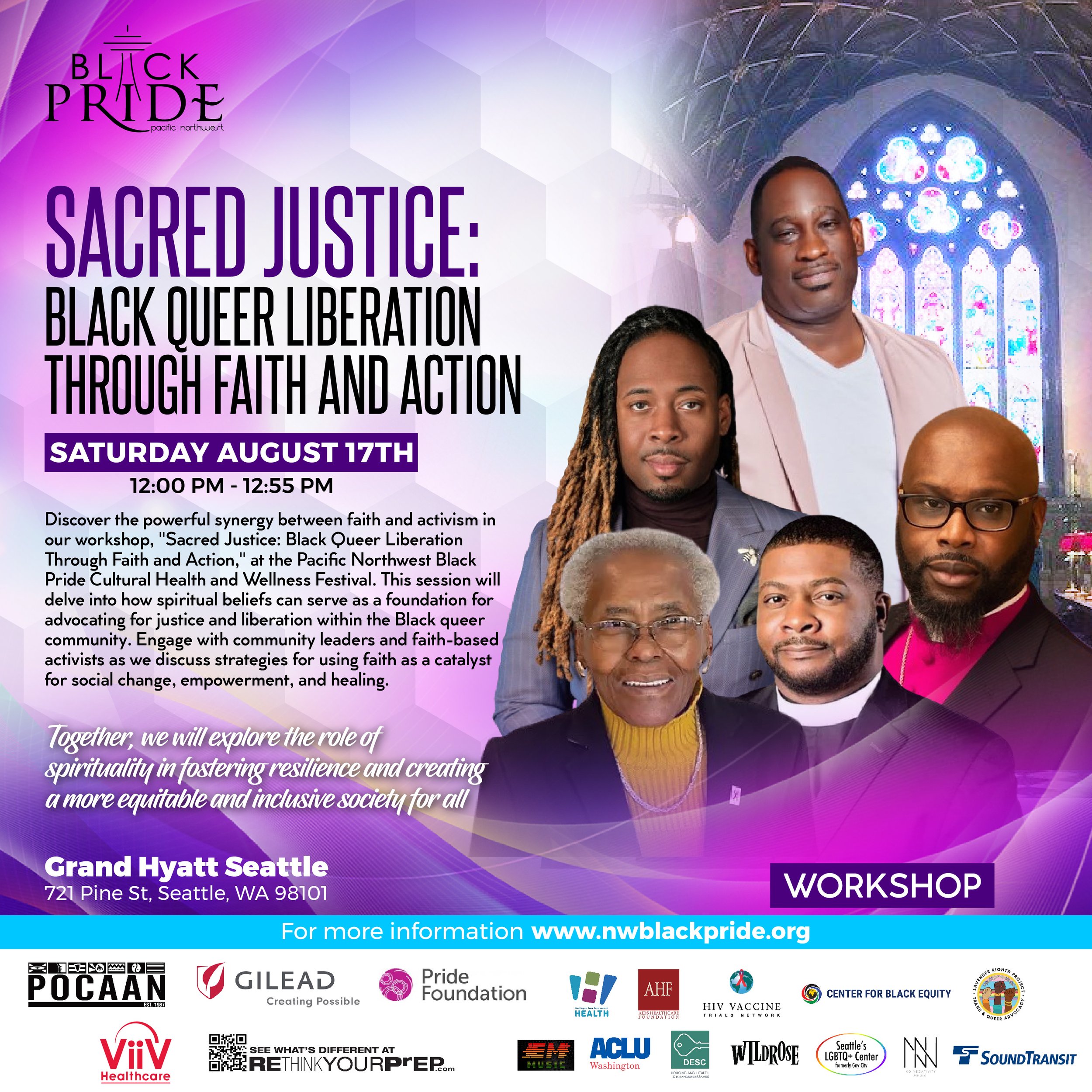 Workshop: Sacred Justice - Black Queer Liberation Through Faith and Action