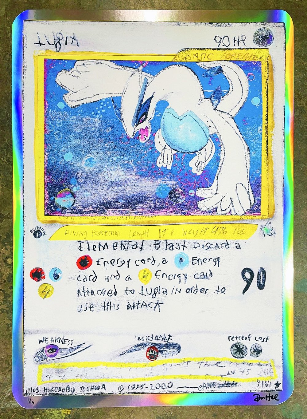 2000 (Lugia) Regular Holo  POP!NK EDITIONS
