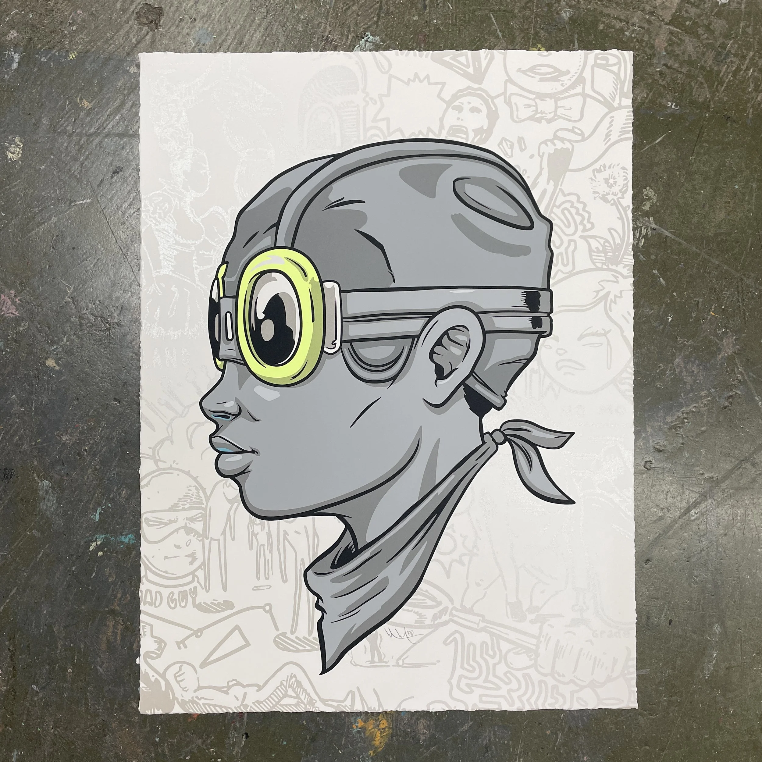 Beyond Kirby, Flyboy (Neon Monochrome variant)