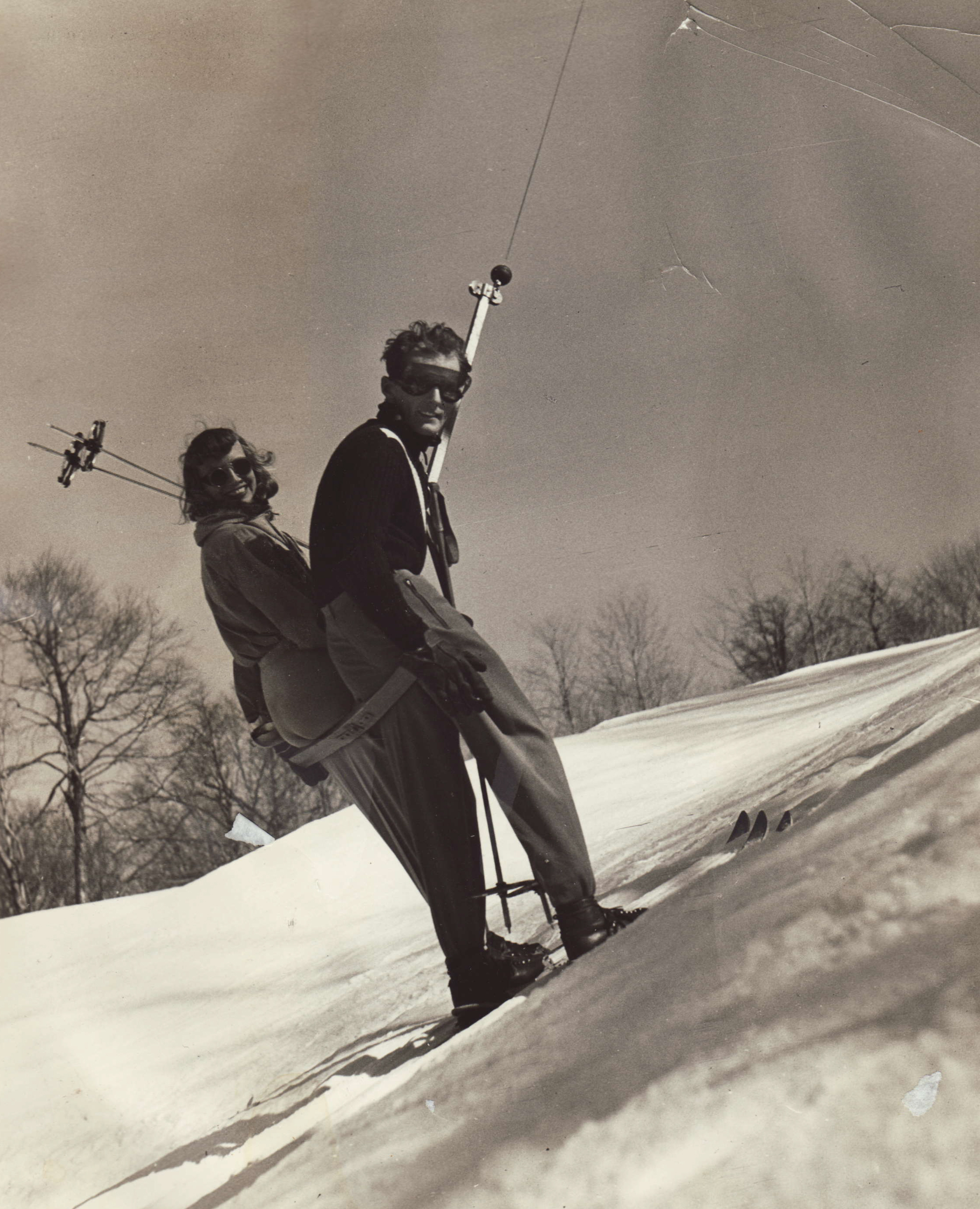 Pico Peak founders Janet and Brad Mead opened their ski area in Rutland on Thanksgiving Day 1937 with a rope tow on Little Pico. In 1938, Sunset Schuss opened on a hike-up basis, and Karl Acker came from Switzerland as the Ski School Director. The Meads installed the first T-bar in the US in 1940. Janet ran the ski area until 1954 after Brad’s tragic death in 1942 focusing on youth programs as their daughter Andrea Mead Lawrence succeeded internationally in ski racing, winning two Olympic gold medals in 1952.