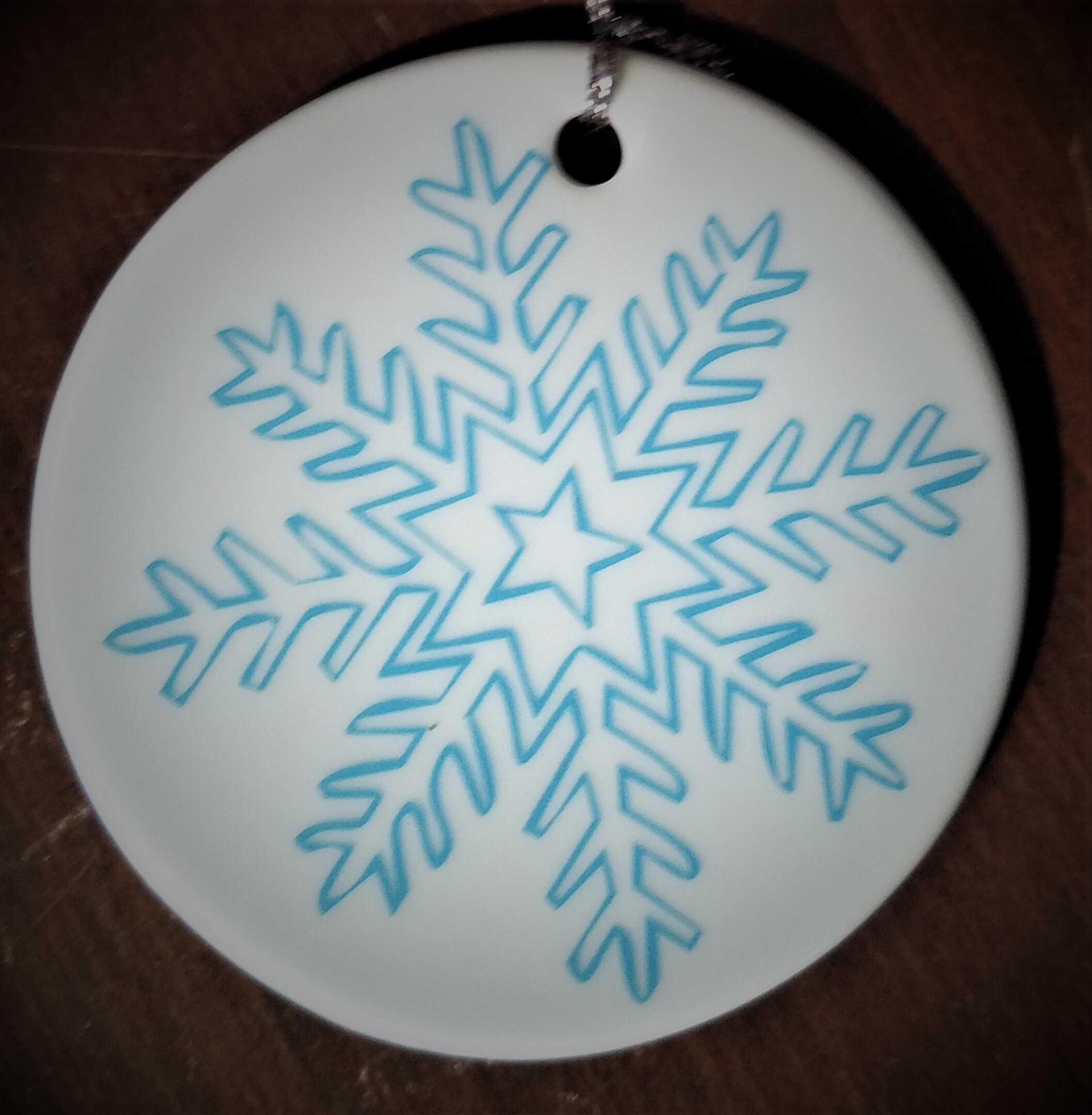 Ceramic Snowflake Ornament