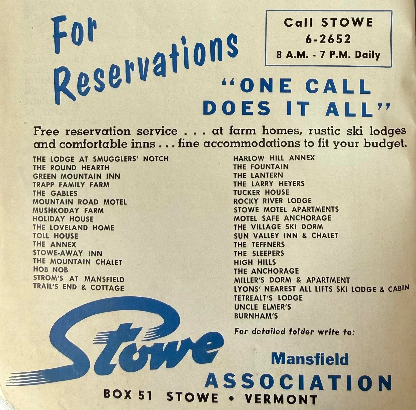 Hey Stowe skiers and riders! Do you remember any of these Stowe lodges? how many are still in operation? how many do you remember? what are they called now? From a 1954 ski magazine advertisement.
#stowevt #stowe #skilodge @roundhearthcafe @vontrappr