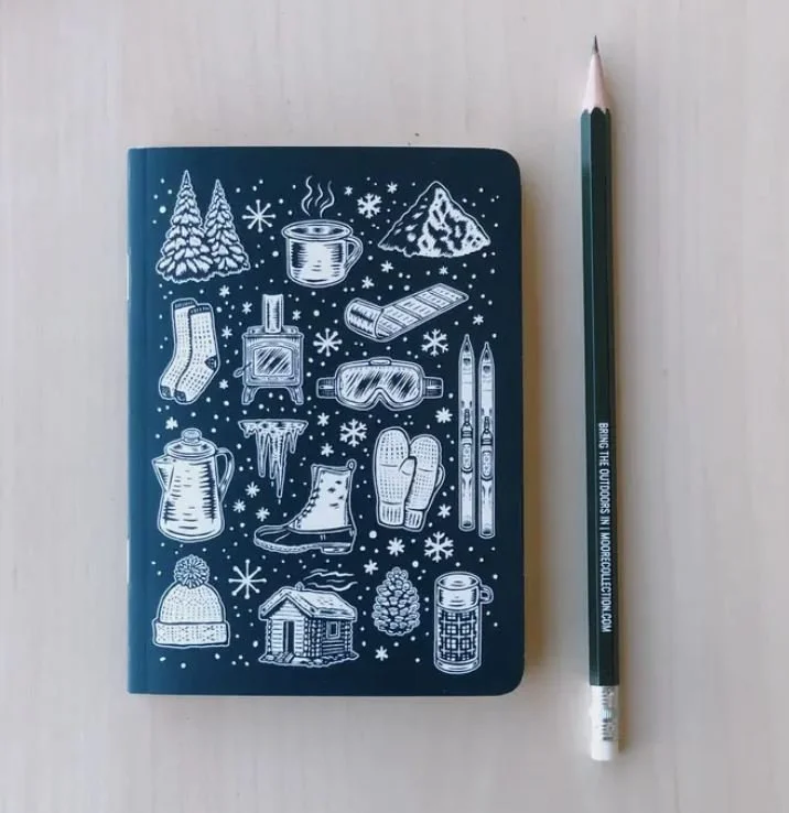 Mini Winter Time Notebook
