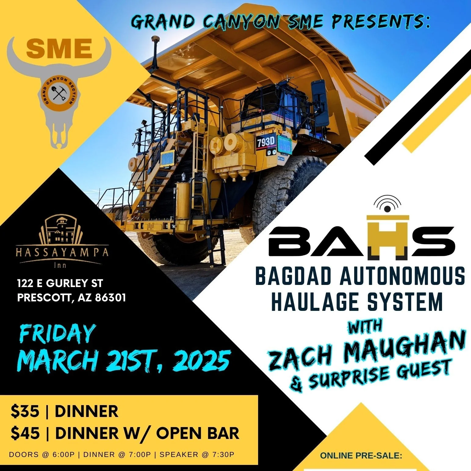 Prescott Dinner Meeting - Bagdad Autonomous Haulage System