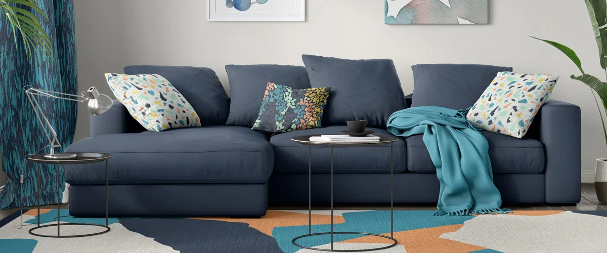 Living room visualization using the Terrazzo Textures Collection.