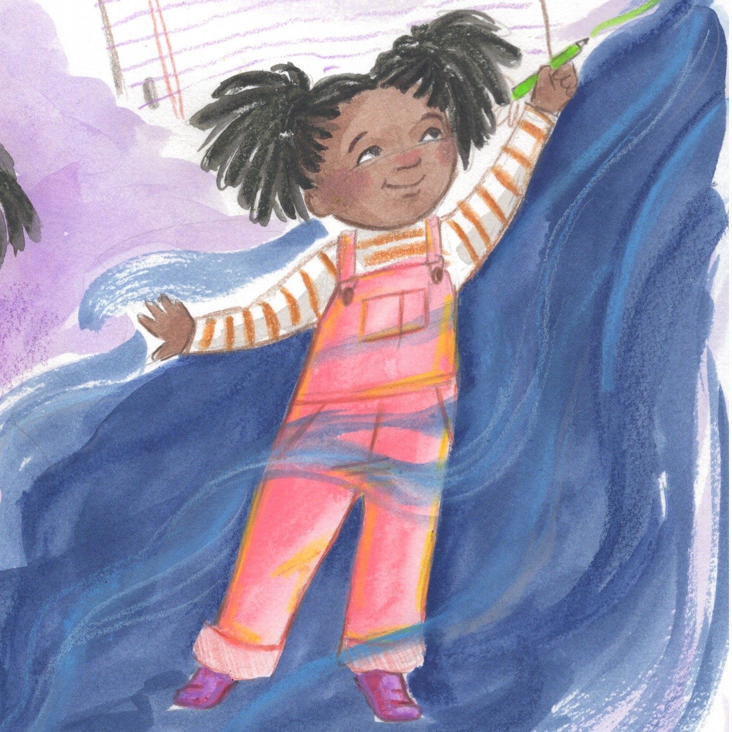 🎨🖌 An early sketch of Chloe, the main character of my new book THE STORIES IN YOU, coming out this fall with @littlebrownyoungreaders!

Chloe is an inquisitive, imaginative little girl who loves books and going to the library. When her auntie shows