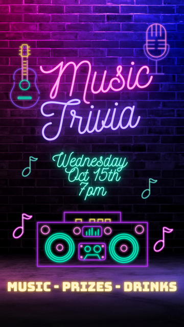 Music Trivia - hosted by Emily Dickson