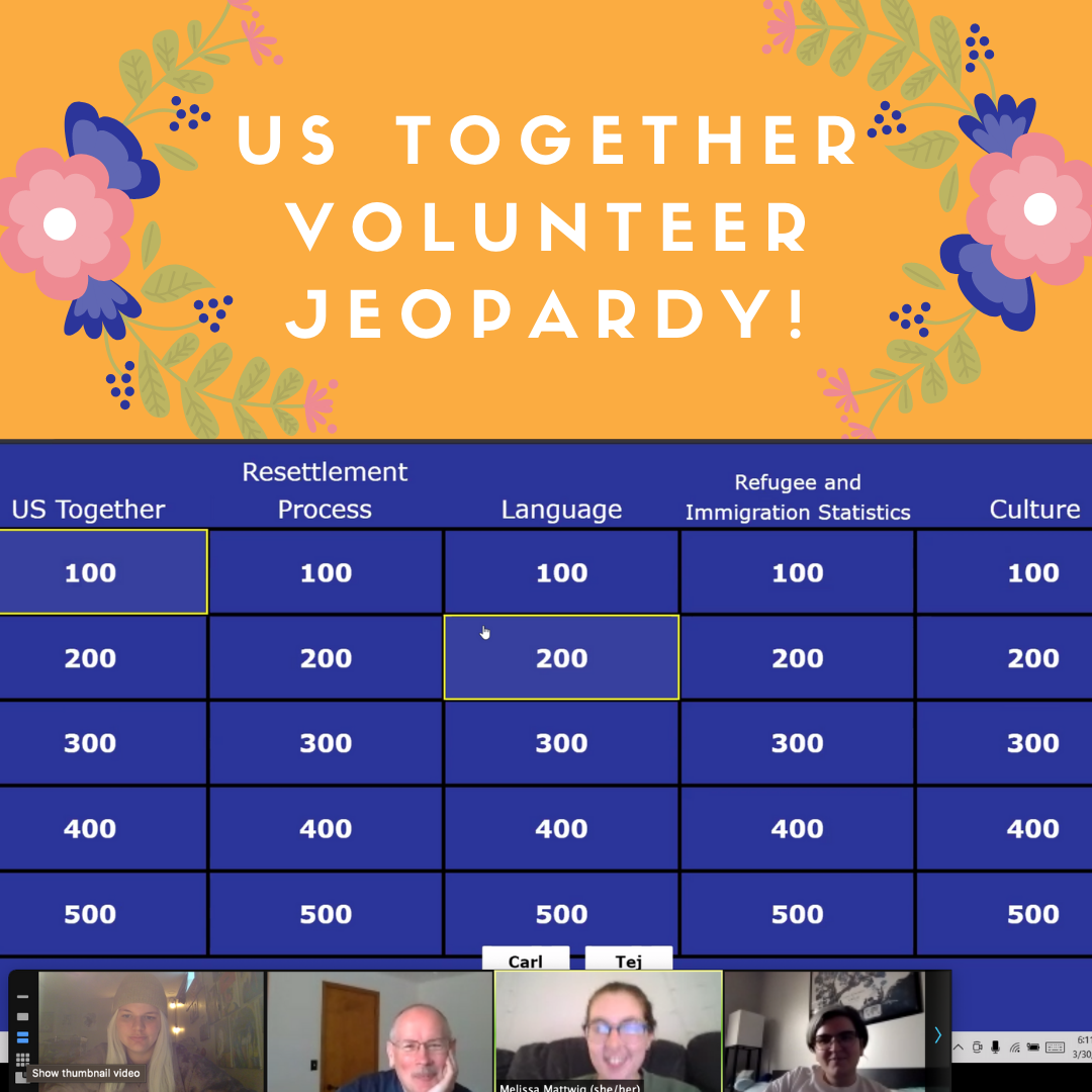 US Together Volunteer Event - Refugee 101 Jeopardy!