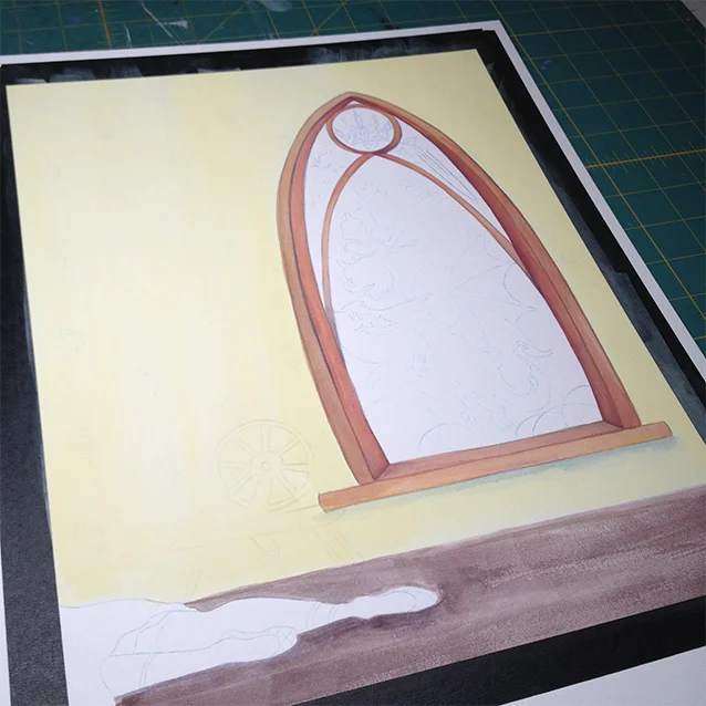 laying in light layers {again, new for faerie tale feet– i used to only do them in solid, opaque, vibrant gouache.}