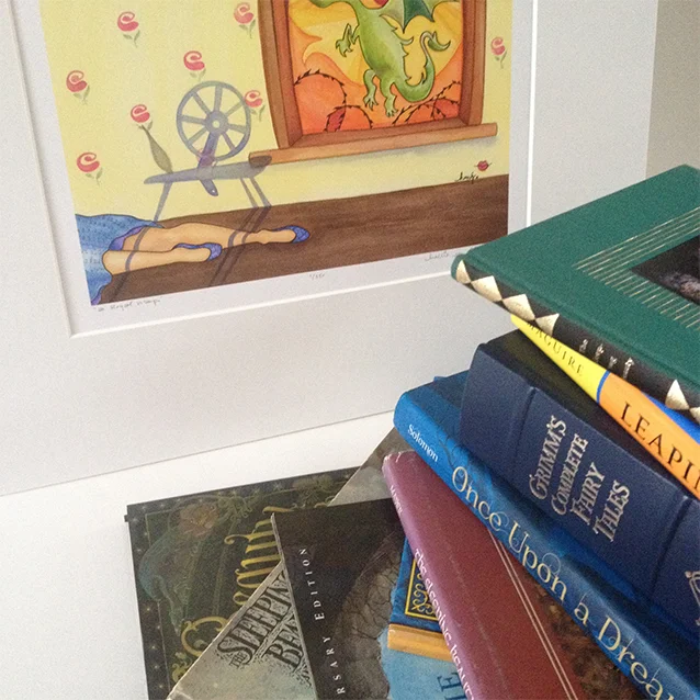 the final limited edition print. hey look! the spindle made it! huzzah!