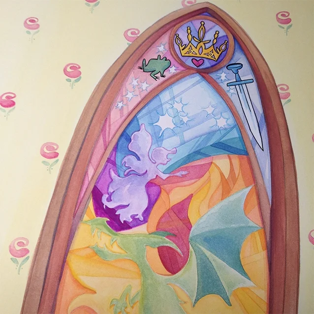 lots of bright layers for the window…