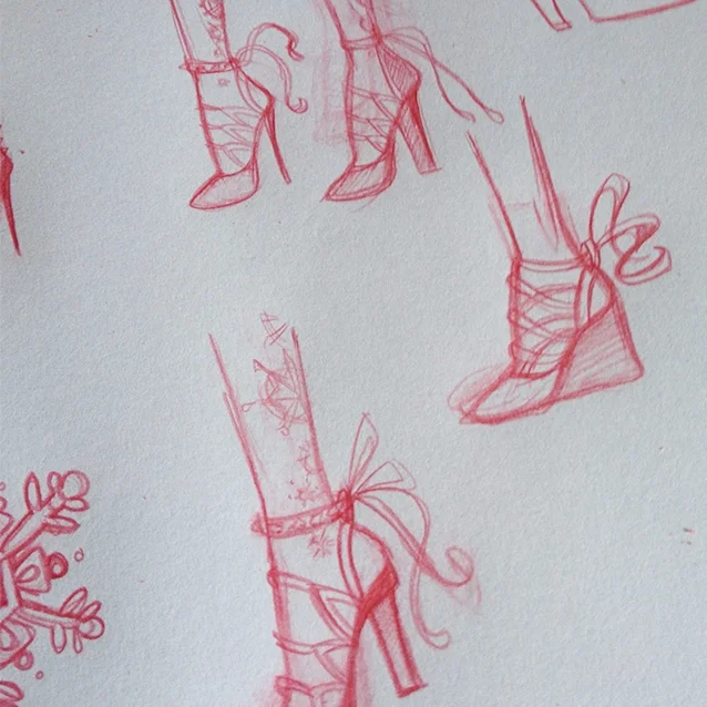 and lots of potential shoes for our magnanimous and nefarious snow queen.