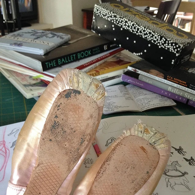 hey look! it’s my old pointe shoes!