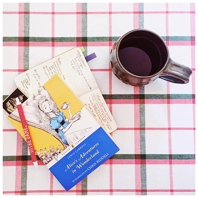 every time i start a new art project, i always go back to the original source material. so i was happy to re-read through ALICE’S ADVENTURES IN WONDERLAND (yet again!!) to take some character notes and get some visual ideas!