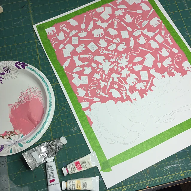 background paint.