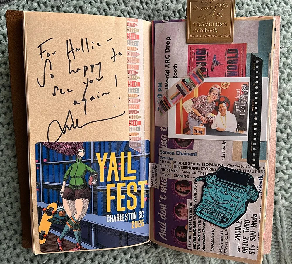 eleven hours &amp; back: sc highways, author pals, (super*new) books, and learning to spell my name