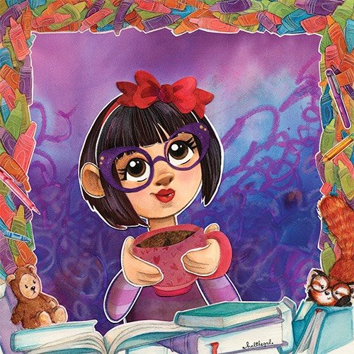 ✨🎨 i&rsquo;m tempted to quote emperor kuzco here: &ldquo;awwwww look! it&rsquo;s me as a baby!&rdquo; but no, it&rsquo;s me! hallie! as i am now! 🎨✨
🖌️
i created this self-portrait with a whooooooole lotta art materials (and otherwise) to showcase