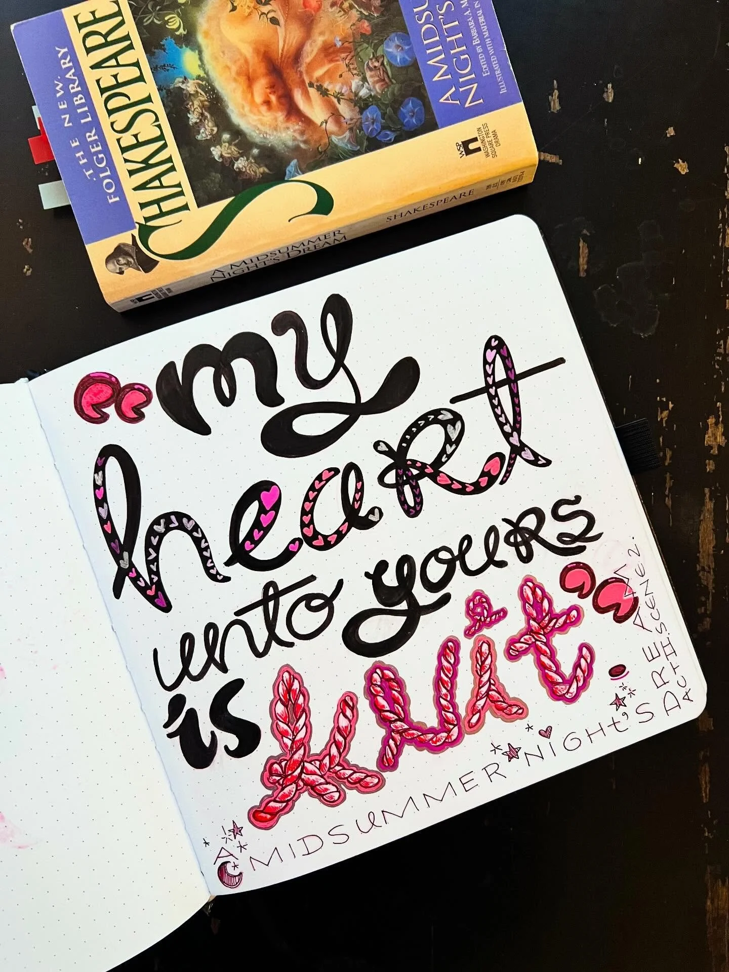 ✨🎭 &ldquo;my heart unto yours is knit,&rdquo; lysander, A MIDSUMMER NIGHT&rsquo;S DREAM, act II, scene 2 🎭✨
💘
a perennial fave since i read it in high school, AMND is love triangles and unrequited love and faerie mischief and rebelling against law