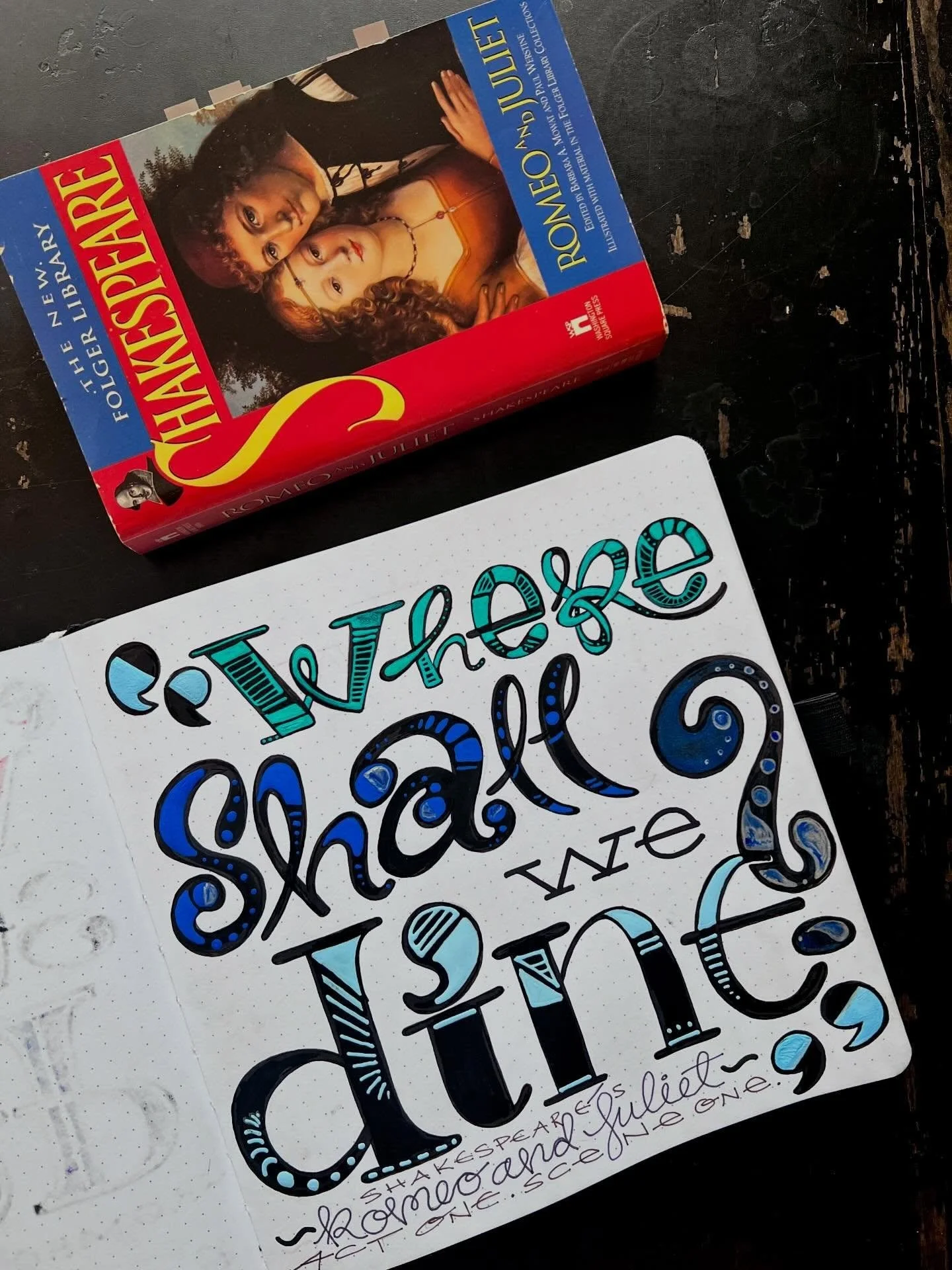 ✨✒️ &ldquo;where shall we dine?&rdquo;
~ romeo, ROMEO &amp; JULIET, act I, scene 1 🖋️✨
🎭
he may be as fickle as fate, as quick*tempered as lightning, as melancholy as a cloud&rsquo;s extra sigh... but so long as romeo knows i&rsquo;m not cooking? i
