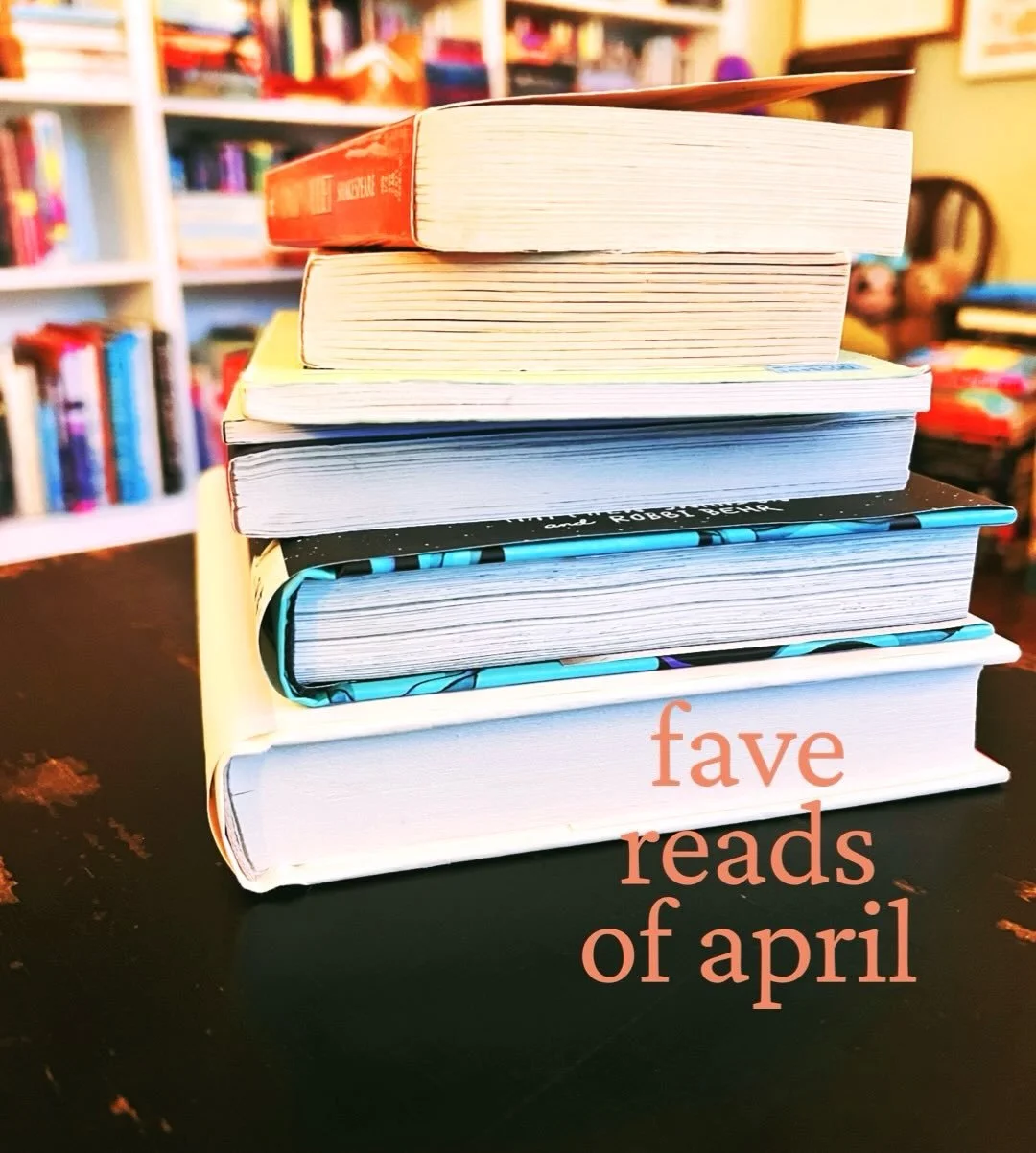 ✨📚 whooooosh did april go fast, or was it just me? 📚✨
❣️
alas, the stack o&rsquo; most enjoyable reads was LARGE and here are a few i&rsquo;ll share with you! 🥰
🎭
the plays:
❤️&zwj;🩹 ROMEO &amp; JULIET, by wm. shakespeare
👣 BAREFOOT IN THE PARK