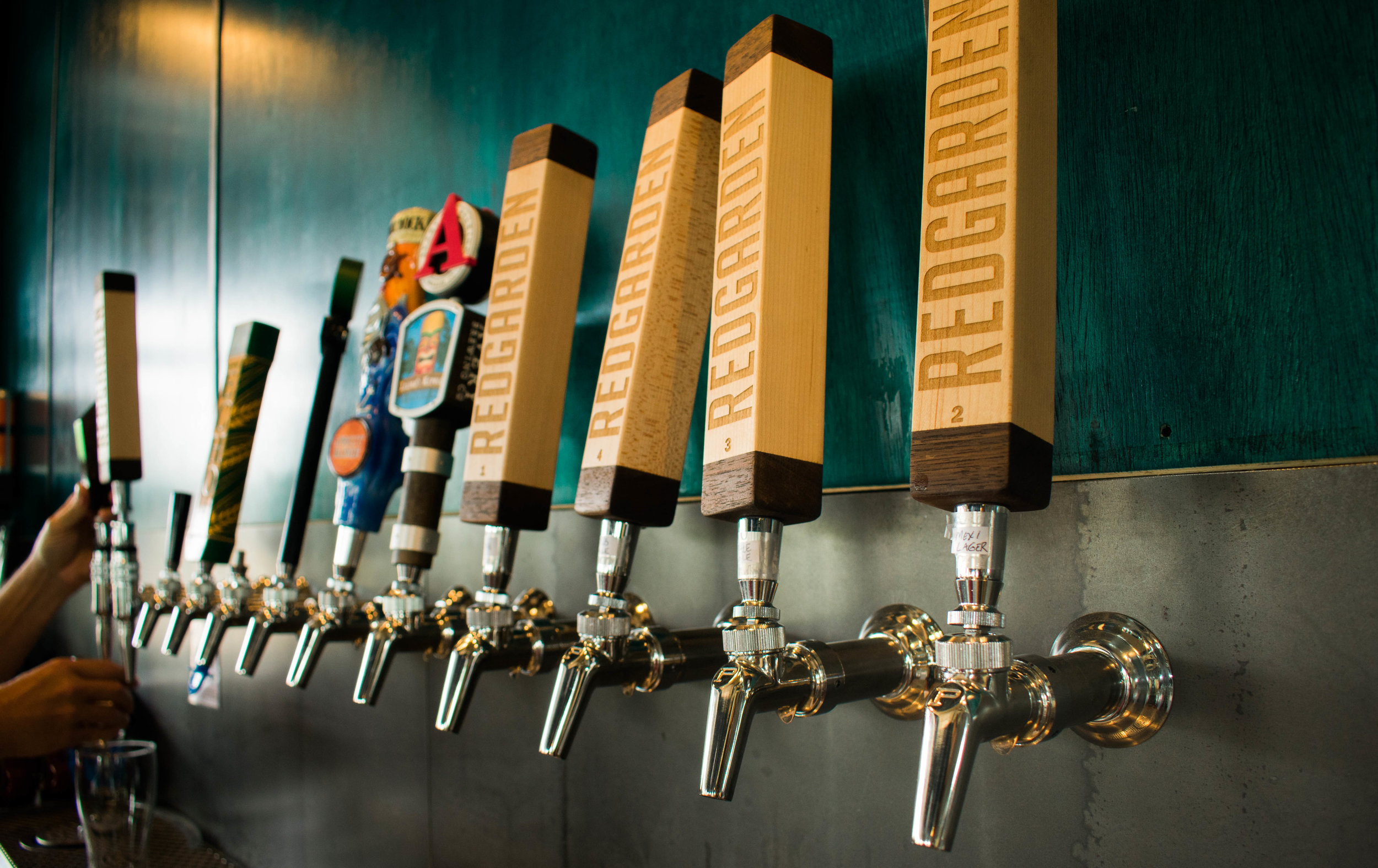 HOUSE-CRAFTED ALES AND LAGERS