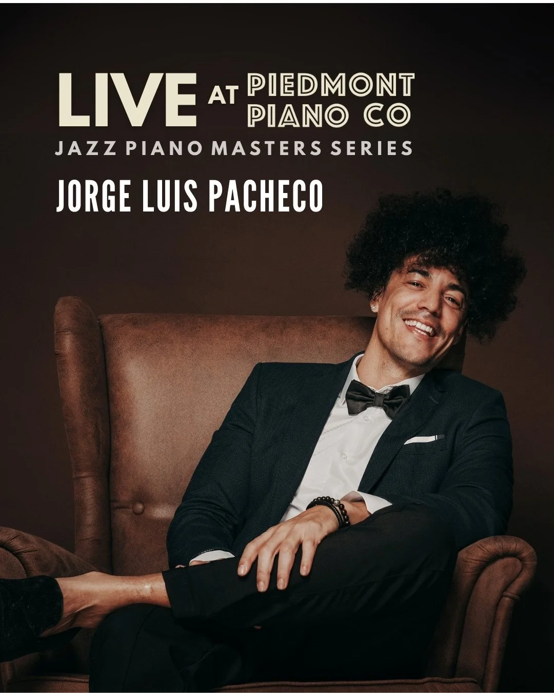 COMING UP IN THE JAZZ PIANO MASTERS SERIES❗️⁠
Jorge Luis Pacheco &mdash; &ldquo;Me, Myself and I&rdquo;⁠
Internationally acclaimed Cuban pianist Jorge Luis Pacheco brings his virtuosic technique and electrifying energy to Piedmont Piano Company. In h