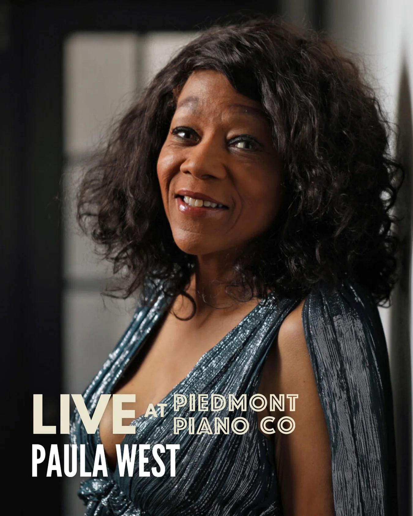 SATURDAY, October 11, 2025 | Paula West &ndash; Swingin&rsquo; &amp; Romance
SECOND SHOW ADDED! 5:30 PM &amp; 8:00 PM

American jazz and cabaret singer Paula West makes her piano store debut with Adam Shulman (piano), Aaron Germain (bass), and Leon J