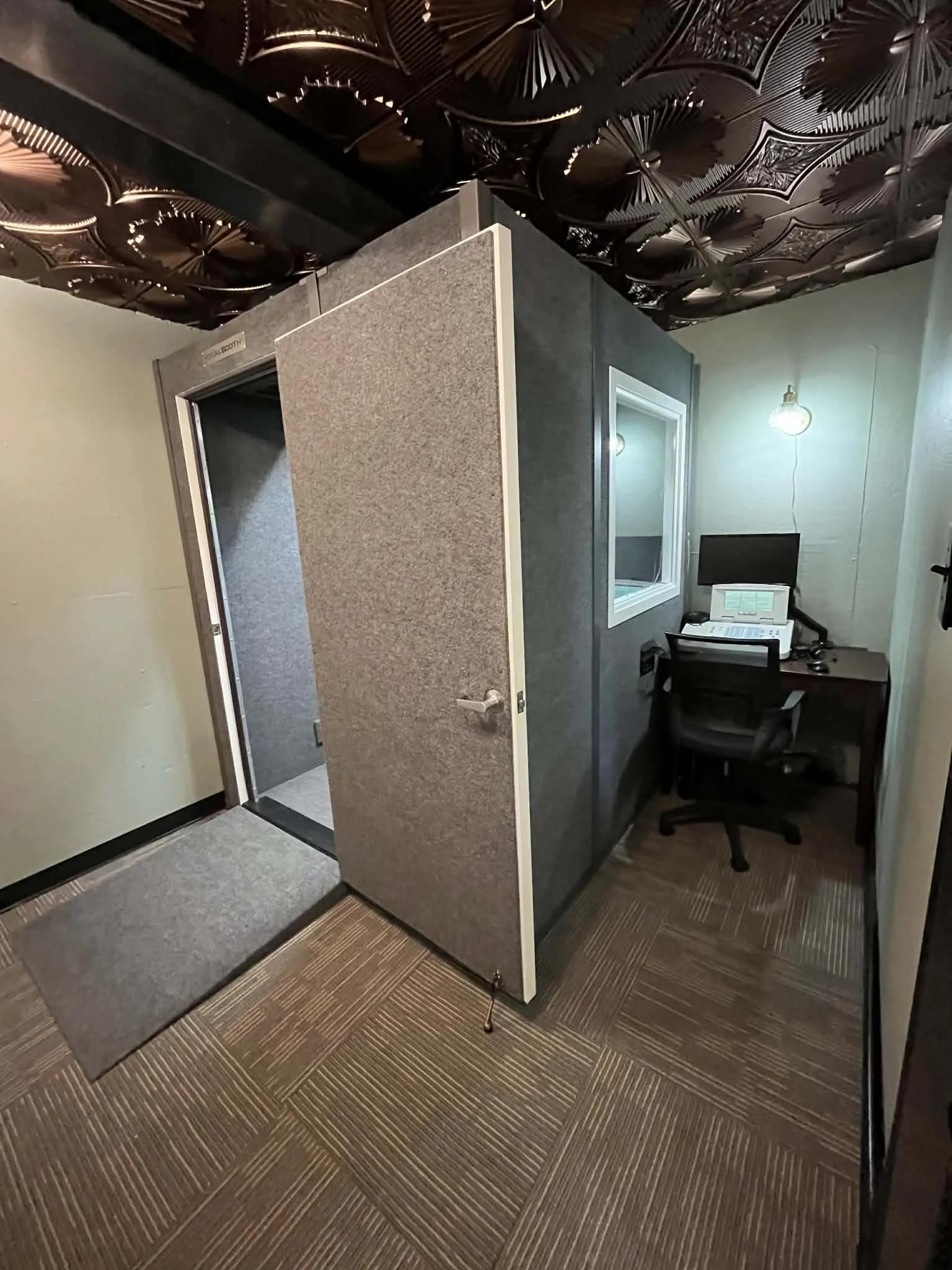 Back Mountain Hearing Care test booth