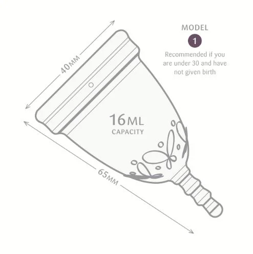 JuJu Menstrual Cup Model 1 One 03