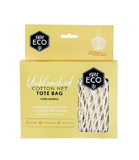 Ever Eco Organic Cotton Net Tote Bag - Long Handle