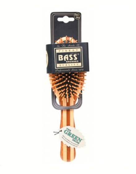 BASS BRUSHES Bamboo Wood Hair Brush Large Oval