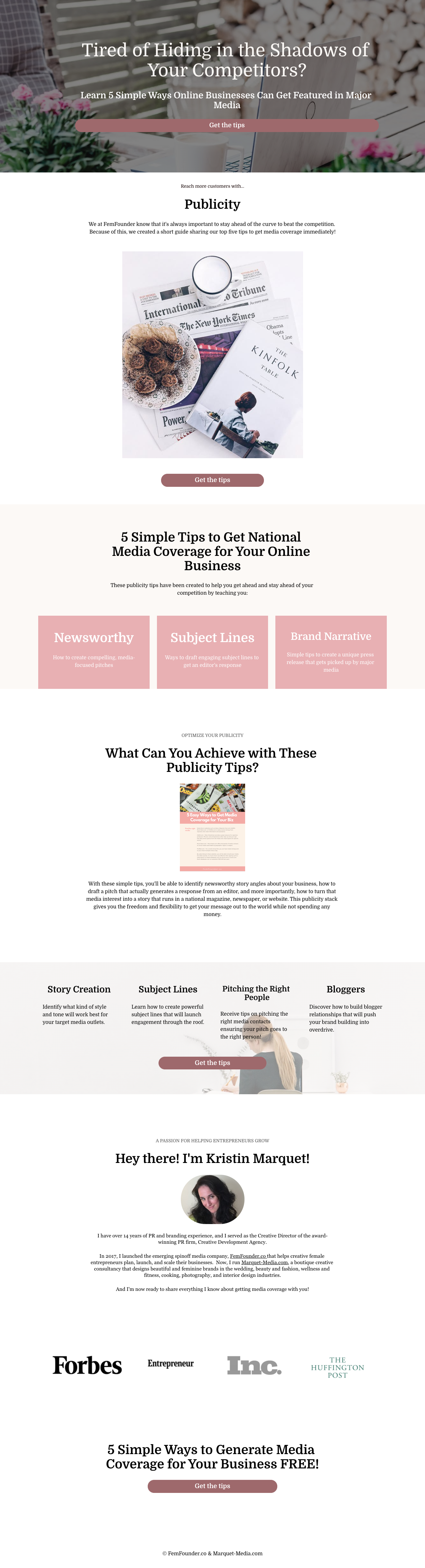  PR Landing Page 