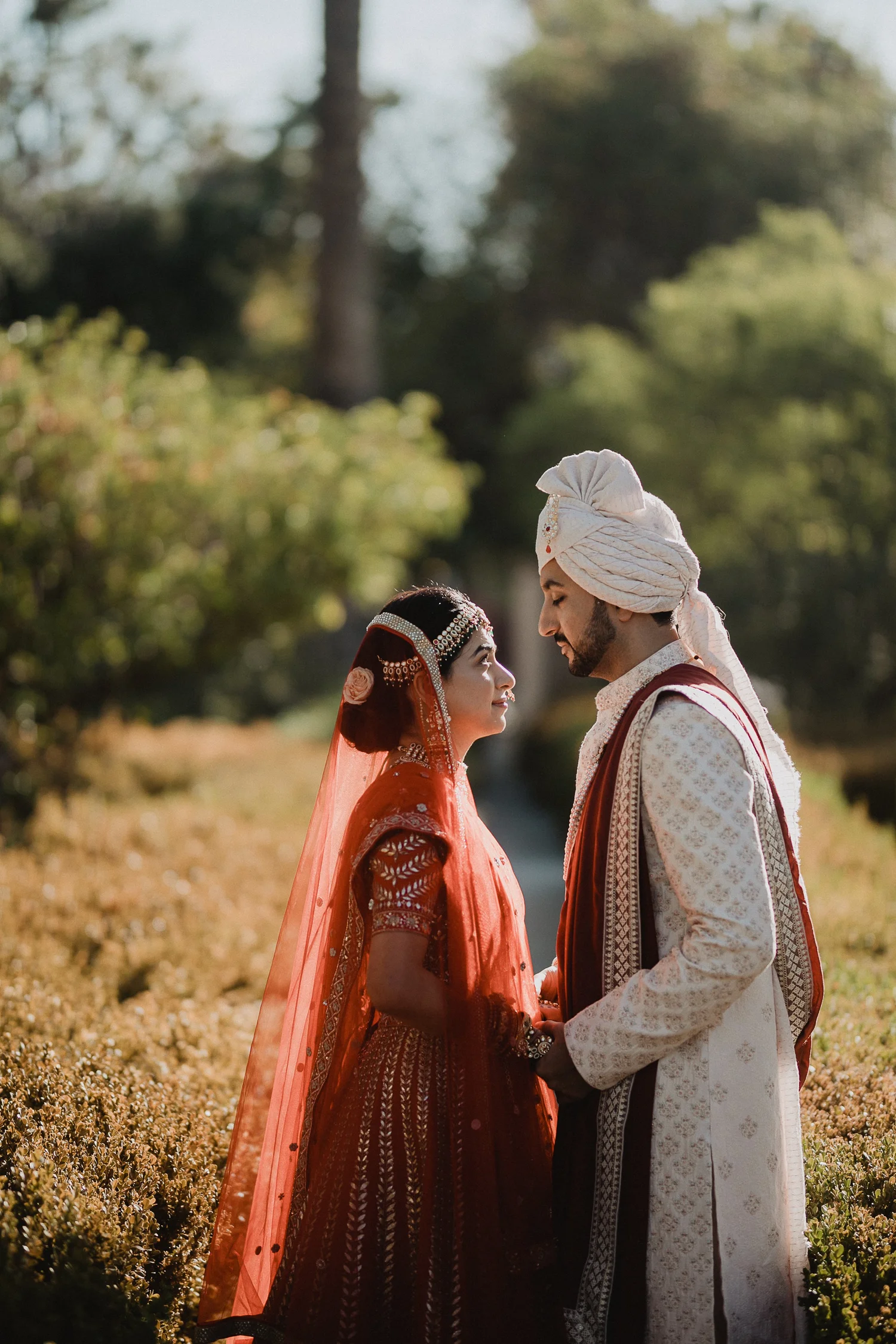 Bride in lehenga at The Landmark Mission Hills Indian wedding weekend