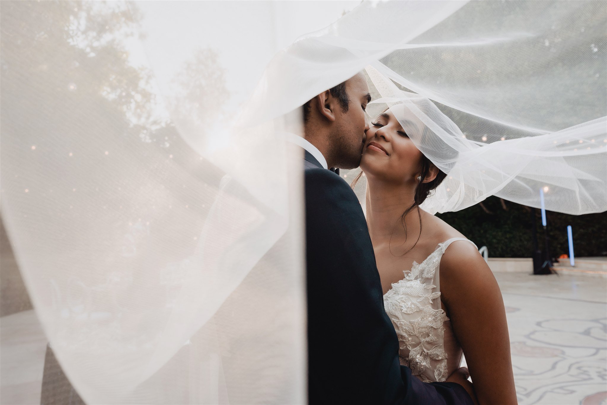 Bride &amp; Groom Wedding Portrait by Lulan Studio