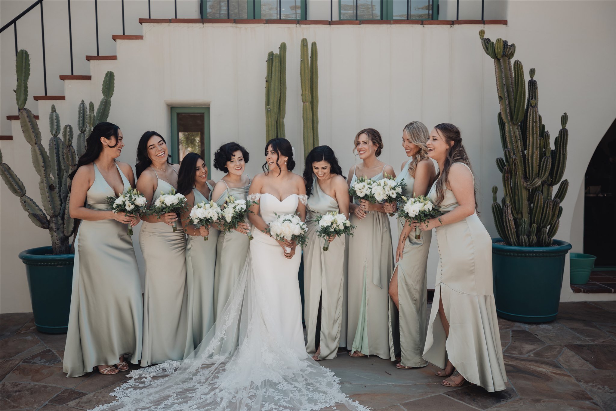 Bride and Bridesmaids