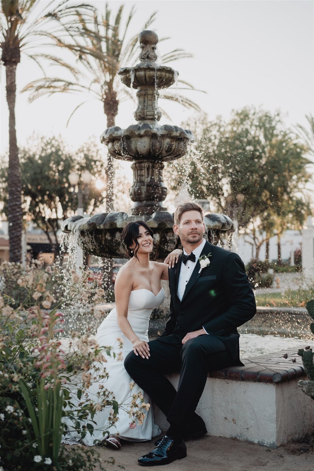 Bride &amp; Groom Portrait at Grapevine Arbor